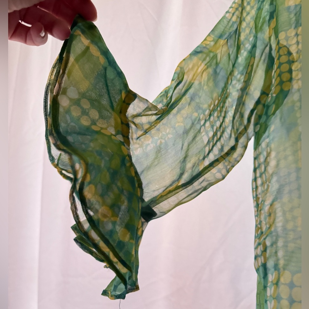 Richard Malcom Silk Ruffle Button-Up Blouse - image 2